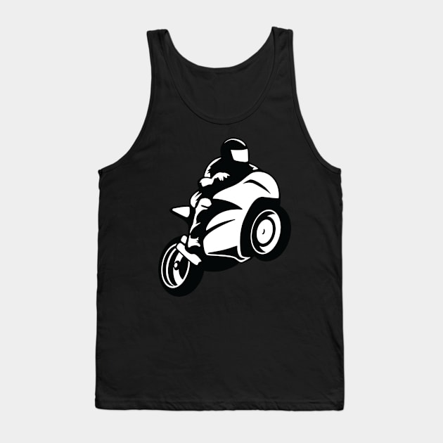 Super Sport Bike Motorcycle Rider Tank Top by hobrath